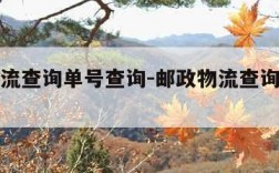 邮政物流查询单号查询-邮政物流查询单号查询官网