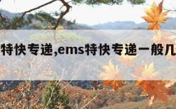 ems特快专递,ems特快专递一般几天能到