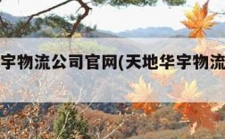 天地华宇物流公司官网(天地华宇物流是什么企业)