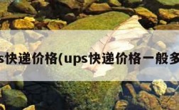 ups快递价格(ups快递价格一般多少)