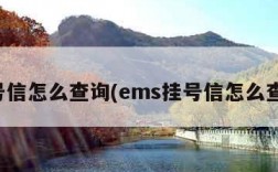 挂号信怎么查询(ems挂号信怎么查询)