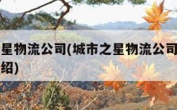 城市之星物流公司(城市之星物流公司黄爱娟简历介绍)