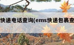 ems快递电话查询(ems快递包裹查询电话)