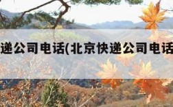 北京快递公司电话(北京快递公司电话上门取件)