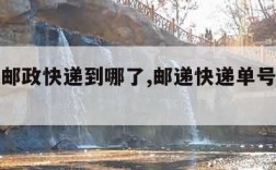 怎样查邮政快递到哪了,邮递快递单号查询邮政