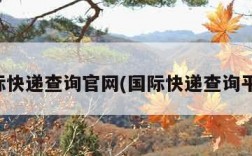 国际快递查询官网(国际快递查询平台)