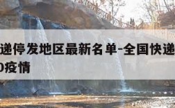 全国快递停发地区最新名单-全国快递停运通知2020疫情