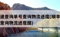 顺丰快递查询单号查询物流进度(顺丰快递查询单号查询物流进度图)