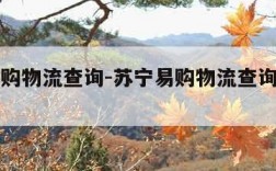 苏宁易购物流查询-苏宁易购物流查询单号官网