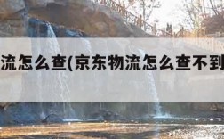 京东物流怎么查(京东物流怎么查不到物流信息)