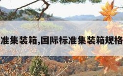 国际标准集装箱,国际标准集装箱规格尺寸表