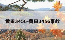 黄田3456-黄田3456事故