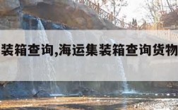 海运集装箱查询,海运集装箱查询货物追踪官网