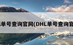 dhl单号查询官网(DHL单号查询官网)