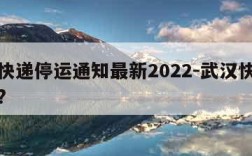 武汉快递停运通知最新2022-武汉快递停了吗?